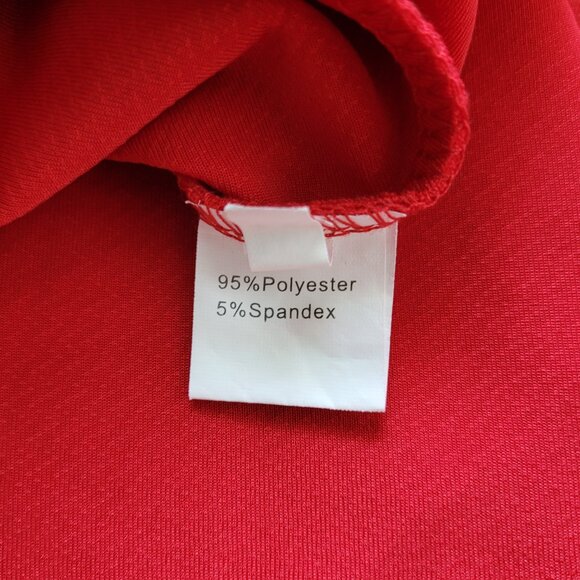 Red Pleated Mini Flare Skater Skirt Womens Size Medium - Picture 4 of 7